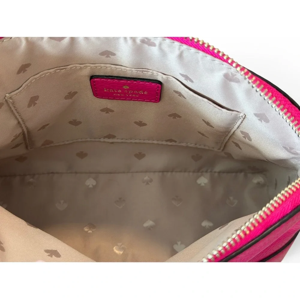 Kate Spade Hanna Crossbody Magenta Dome Bag Gold Tone Hardware New Without Tags